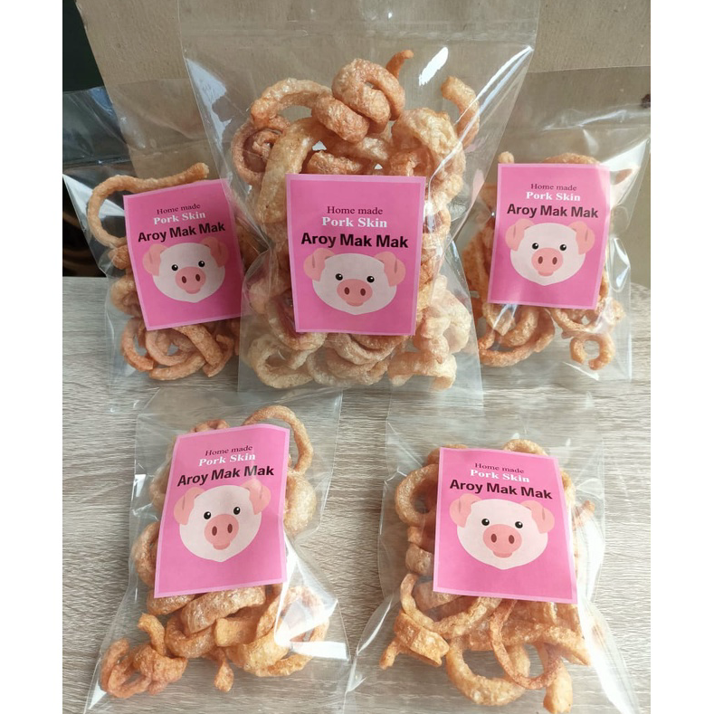 

Terbatas Aroy MakMak 100gr Krupuk Kulit Babi Homemade Renyah gurih