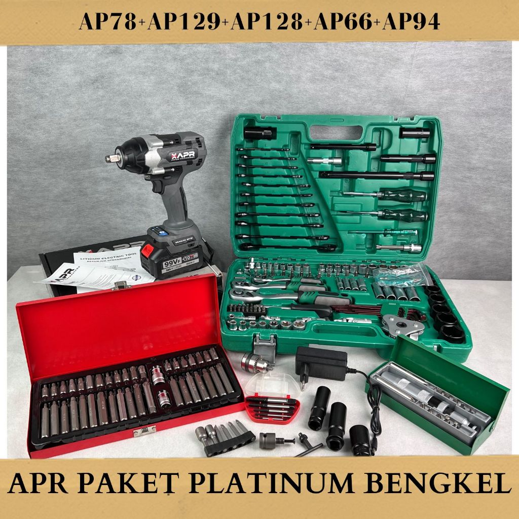 FULLSET Aksesoris Bengkel Sultan Garasni 3thn kunci mur baut sekrup box besi fullset APR jumbo perle