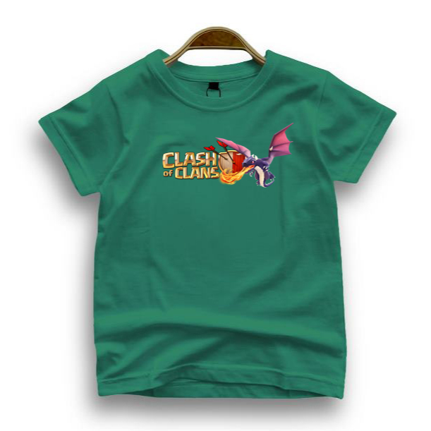 Restock Tshirt Kaos Anak Games Clash Of Clans unisex