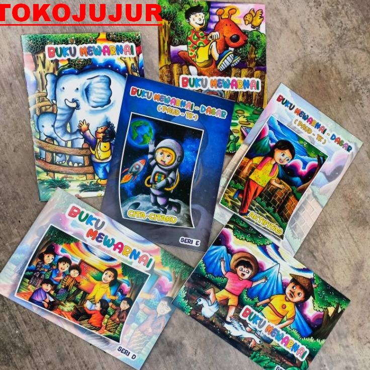 

Harga Promo TOKOJUJUR Buku Mewarnai Anak Sketsa Manual Handmade Asli Bertema A4 Belajar Seri Dasar Sampai Mahir Best Coloring Sketch Book Playgroup TK SD Sale
