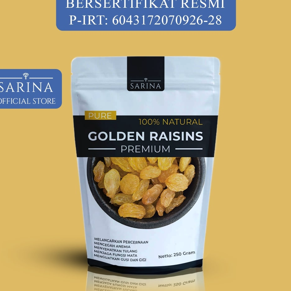 

Terbatas Golden Kismis Simin Raisin Premium