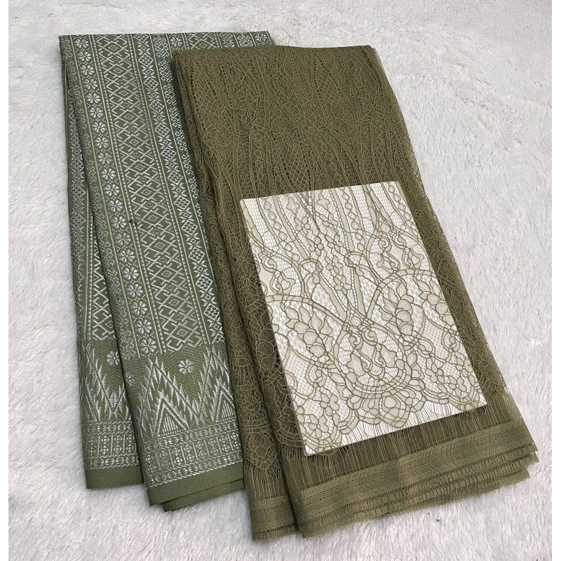 set / paket kebaya bridesmaid // seragaman// lamaran // bahan songket dan brukat chantilly