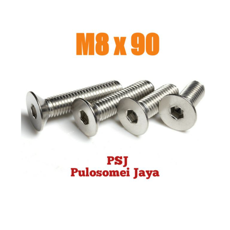 (ORIGINAL) Baut JF L Stainless / Verseng M8 x 90 Stainless 304