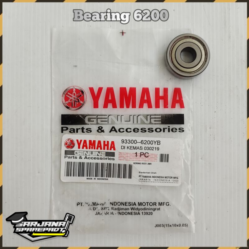 Bearing Bering Laher Lahar Klaher Roda Depan 6200 Motor Suzuki Smash Shogun 110 125:Satria 2 Tak