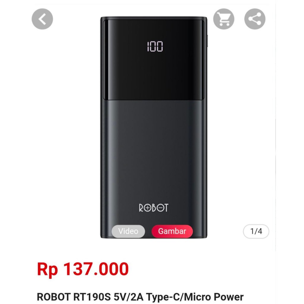 POWERBANK ROBOT RT190S