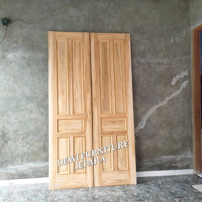 pintu utama rumah kayu jati pintu jati