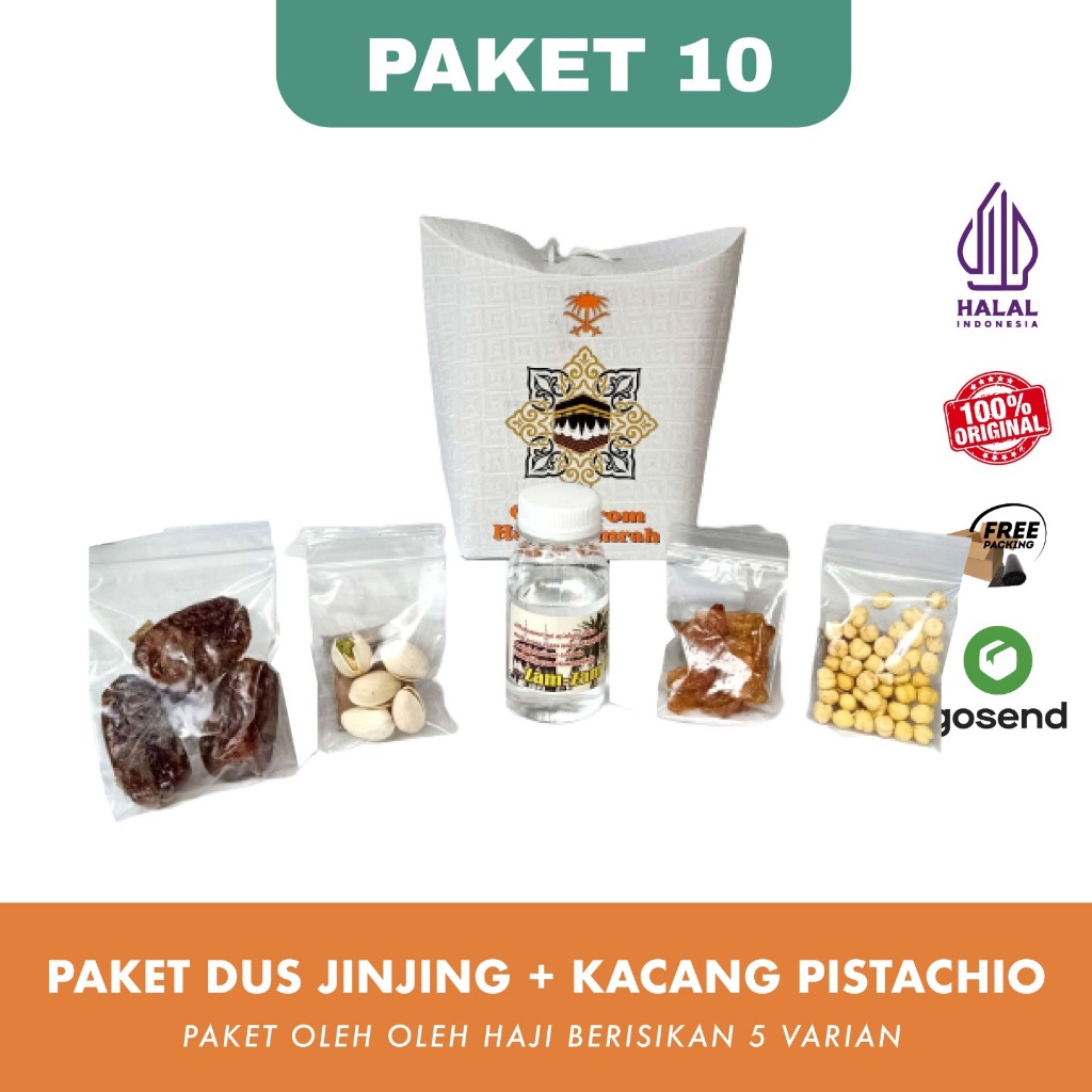 

Paket Oleh oleh Haji dan Umroh Dus Jinjing Tali + Kacang Pistachio