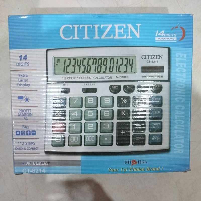 

Kalkulator Citizen CT 8214