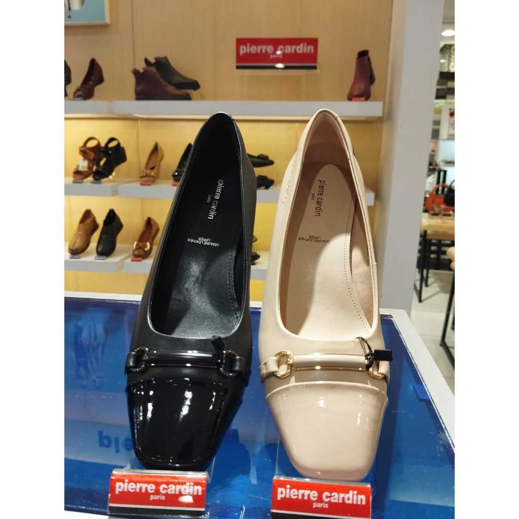 Pierre Cardin 1509 Sepatu Casual Wedges Wanita Warna Black dan Beige