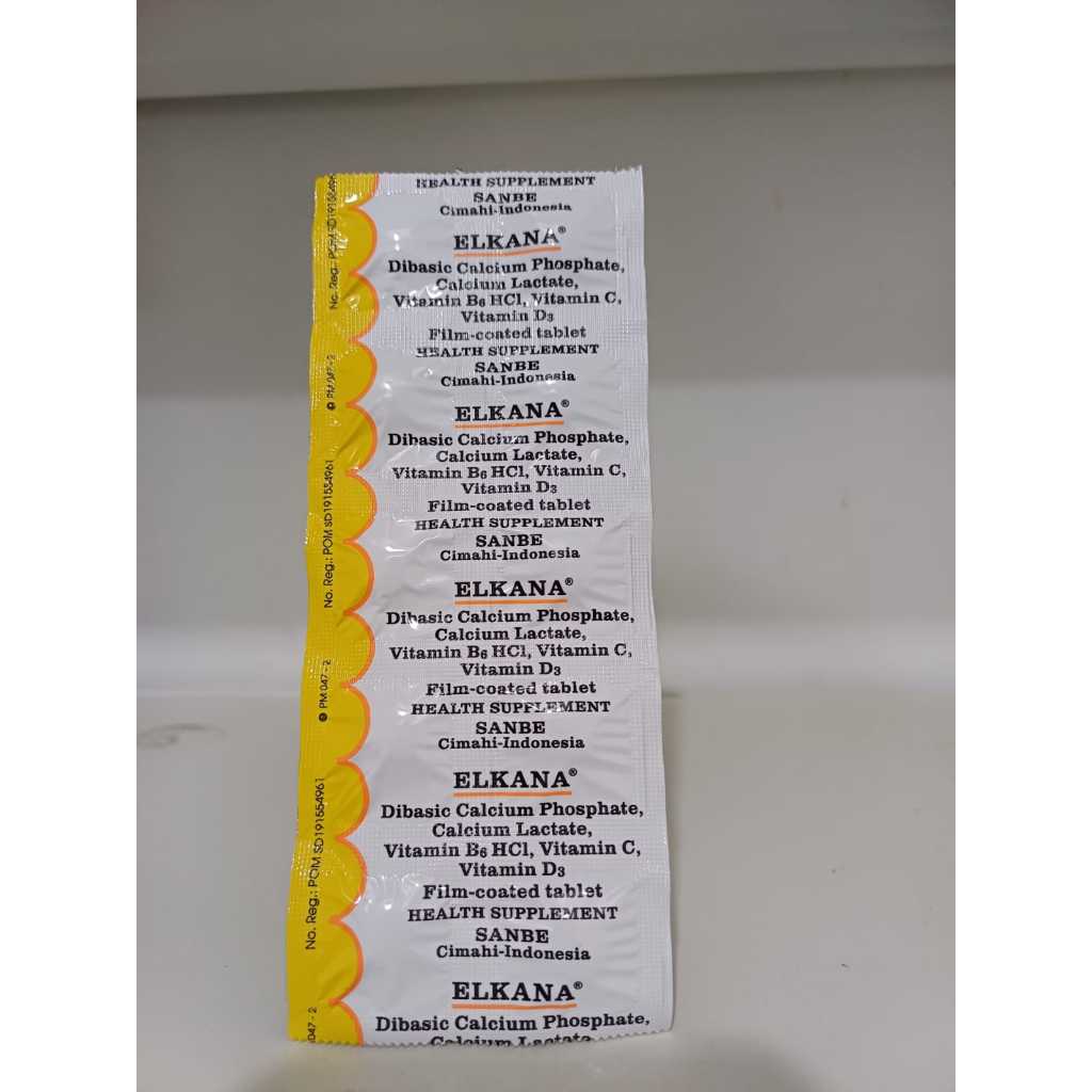 Elkana tablet membantu memenuhi kebutuhan vitamin dan kalsium