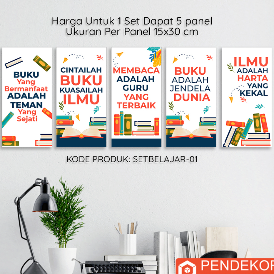 ☊✵ Hiasan Dinding Ruang Kelas Tema Belajar Untuk Dekorasi Kamar Anak Atau Pajangan Sekolah TK SD SMP
