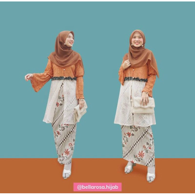 PRELOVED DRESS HARI RAYA IDUL FITRI Eilish Lace 2 | Bellarosa.hijab