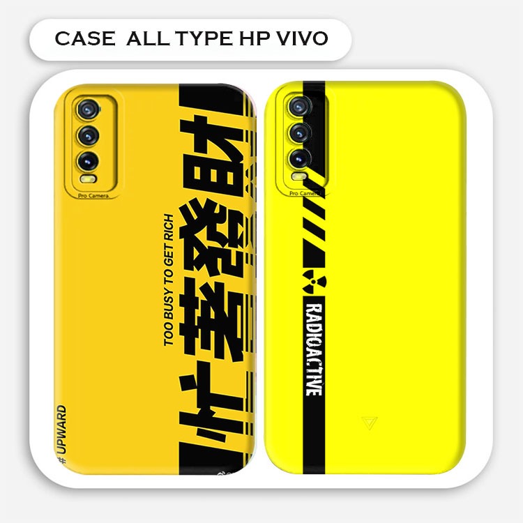 Softcase Macaron Vivo Y20 / Y20S / Y12A / Y20A / Y20i / Y12S Motif Not Cross Aesthetic Keren Bumper 