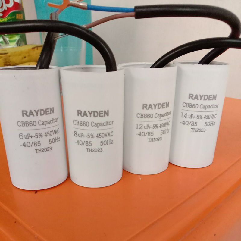 Kapasitor pompa air 6uf 8uf 12uf 14uf bulat Kapasitor Jetpump