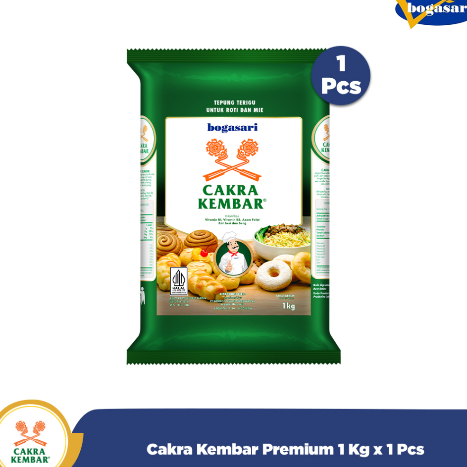 

➼➳✿✯ Bogasari Cakra Kembar Premium 1 Kg x 1 Pcs Kirim Langsung