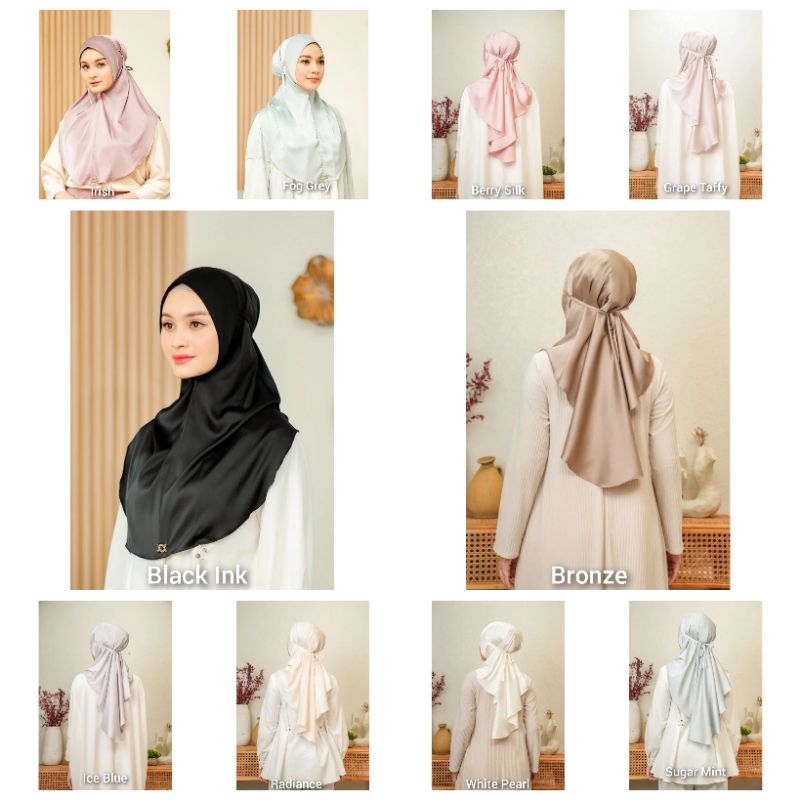 KLAMBY Saina Instant Hijab Bergo Wearing Klamby Ori (Siap Kirim COD)