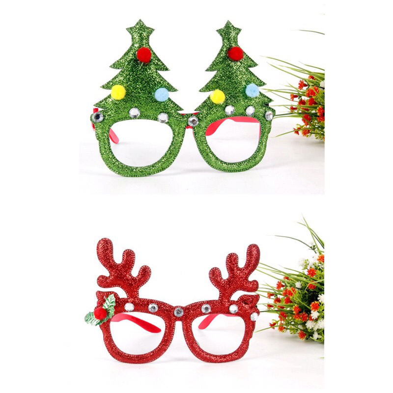 kacamata natal - kacamata xmas - kacamata santa - xmas acc - aksesori natal - kacamata pohon natal - kacamata tanduk rusa - acc natal - xmas eyeglasses - xmas decoration - topi natal - topi santa - xmas hat - christmas hat - kacamata christmas