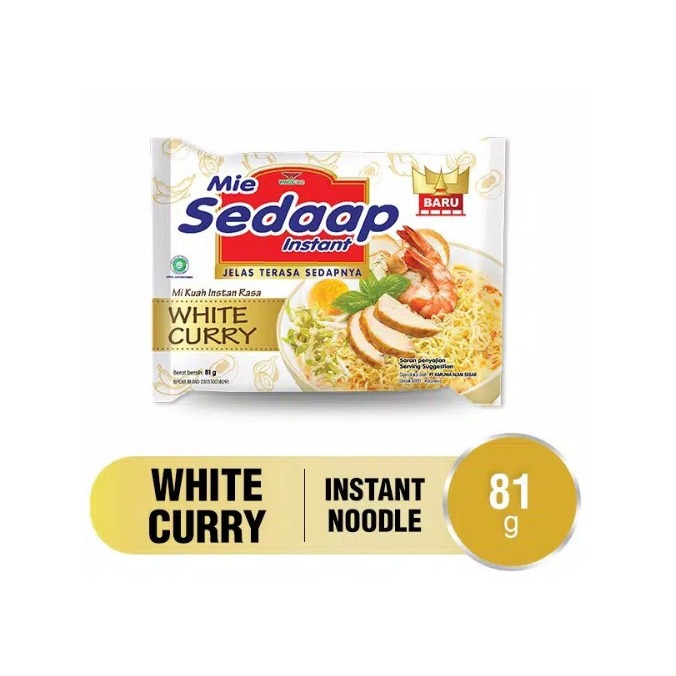 

MIE SEDAAP WHITE CURRY 81 G X 40 G (1 BOX)