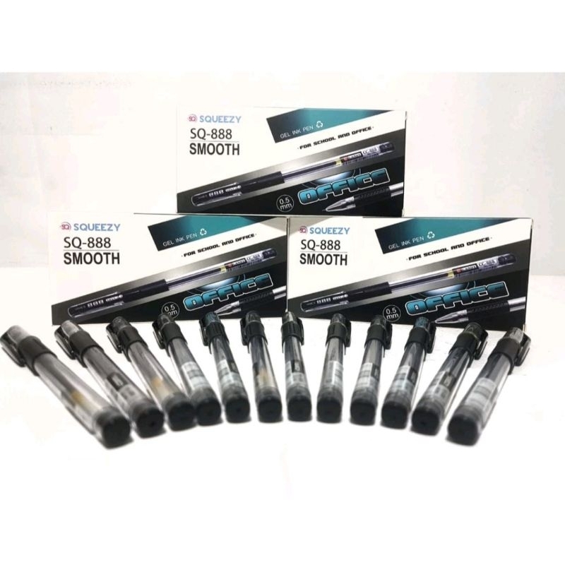 

1 pak isi 10 pcs Pulpen Squeezy cair premium