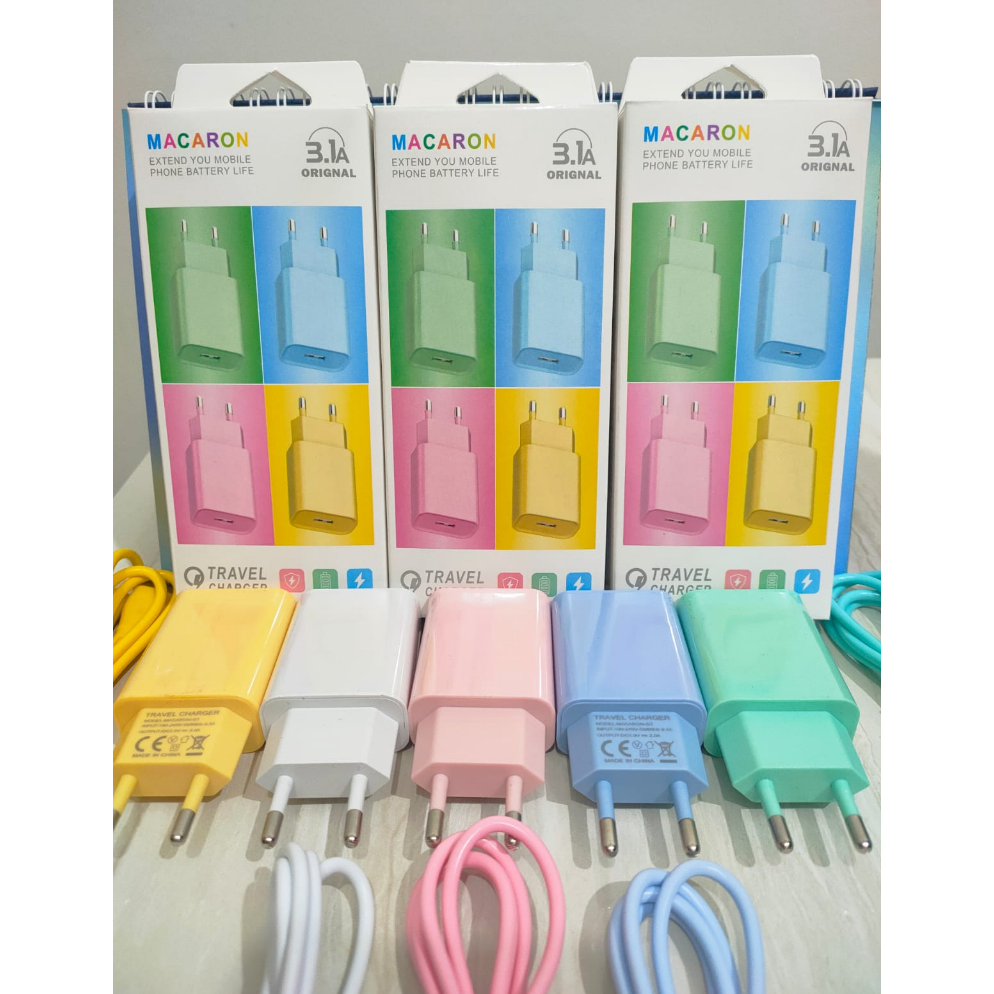 COD✅ TERMURAH✅ Charger Macaron 3.1 A TC Macaron 3.1A