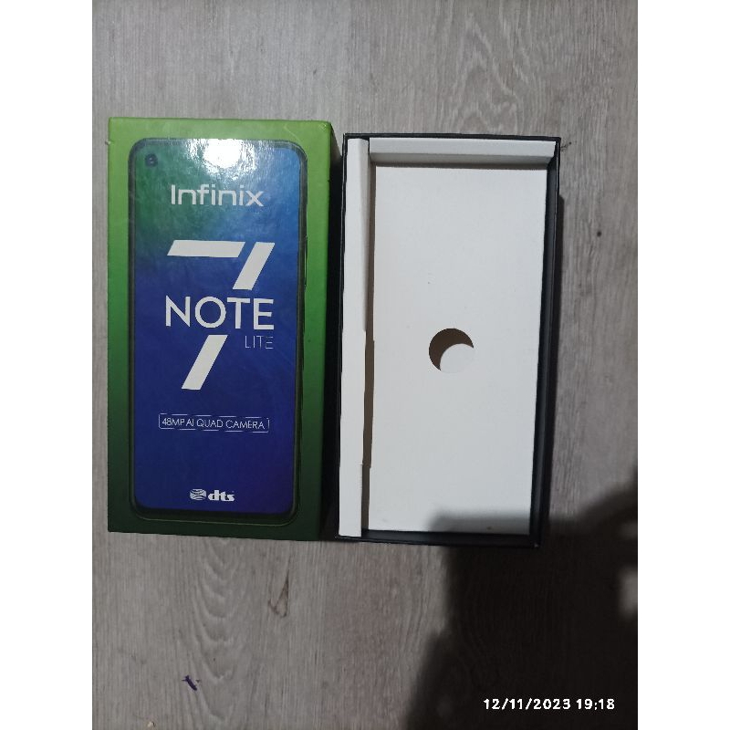 dus box bekas infinix note 7