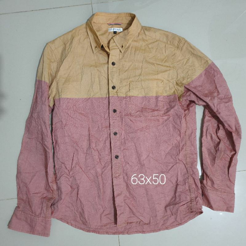 kemeja avv homme two tone tanpa sambungan