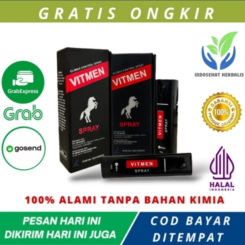 VITMEN - Obat Kuat Herbal Tahan Lama Spray Resmi BPOM