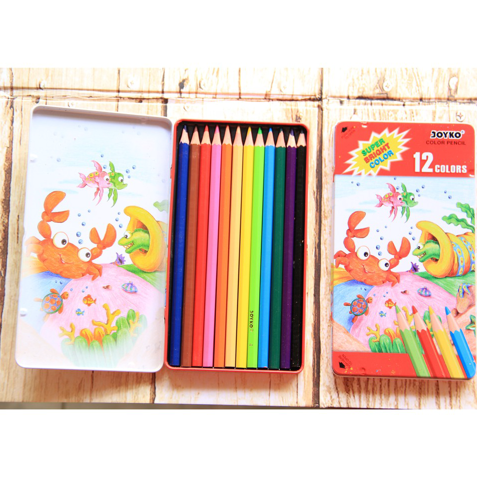 

Dijual Murah Pensil Warna Joyko Kaleng 12 Color