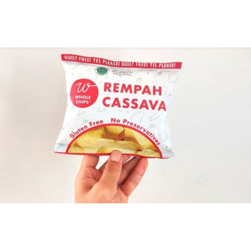 

Keripik Whole Chips Rempah Cassava 15 gr Kemasan Mini