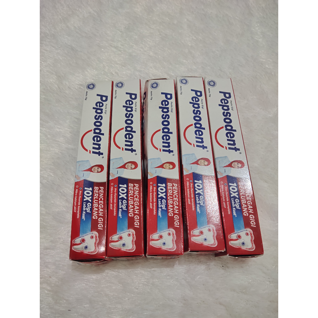 pepsodent pasta gigi odol kemasan 25gr & 75gr