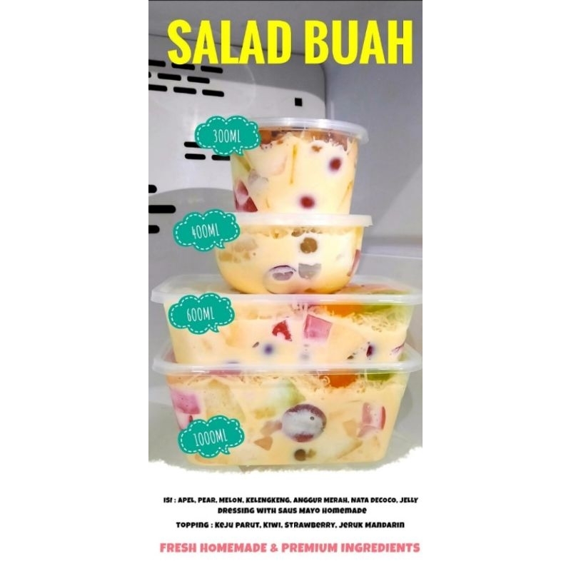 

Salad Buah Segar Rp. 20.000 - Rp. 120.000