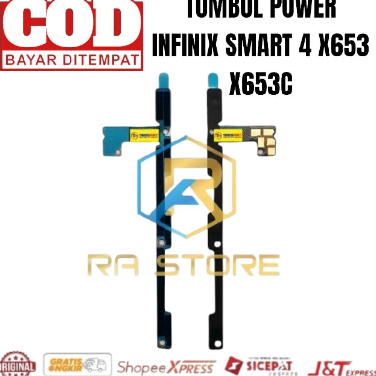 ✔️Splash⚡ Flexible Flexibel On Off Volume Infinix Smart 4 X653 X653C Fleksibel Tombol Power On Of Vo