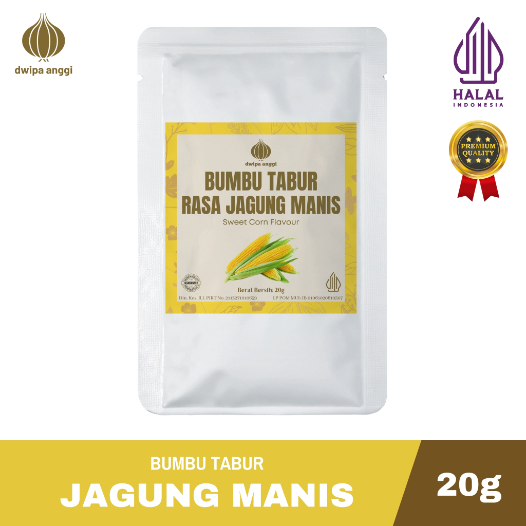 

Bumbu Tabur Rasa Jagung Manis | Perisa Jagung Manis | Bumbu Kentang