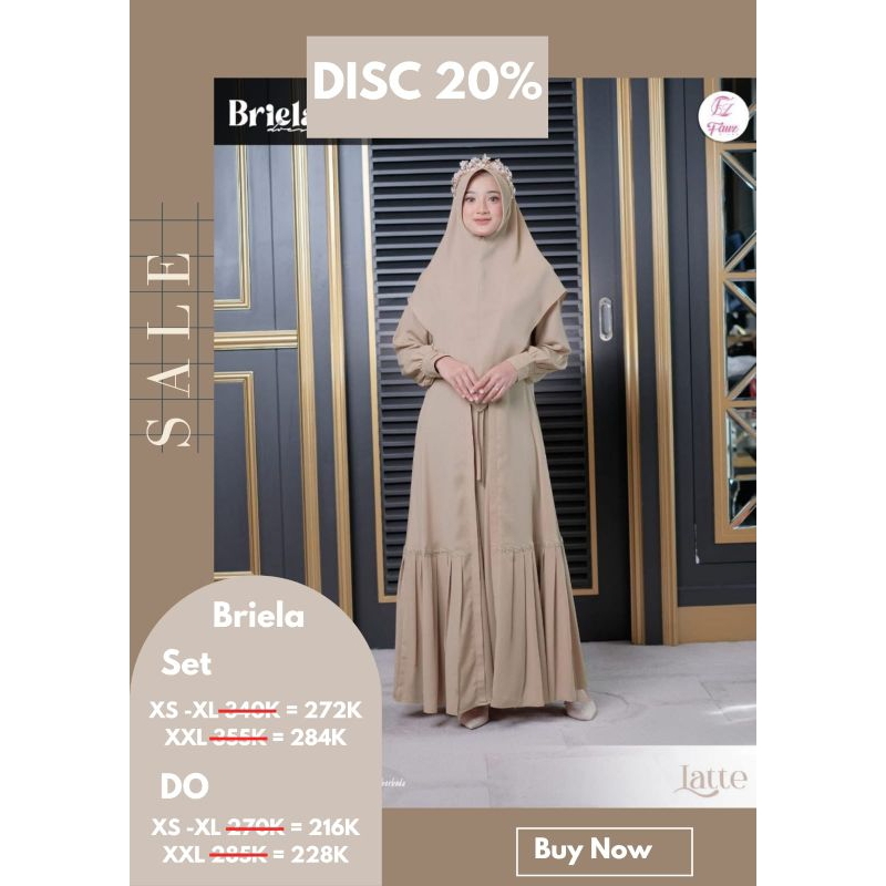 briela dress fauz hijab