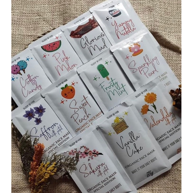 (TERLARIS) 20GR MASKER SLEEPOVER BPOM MASKER ORGANIK / MASKER WAJAH / MASKER BPOM / MASKER ORGANIK B