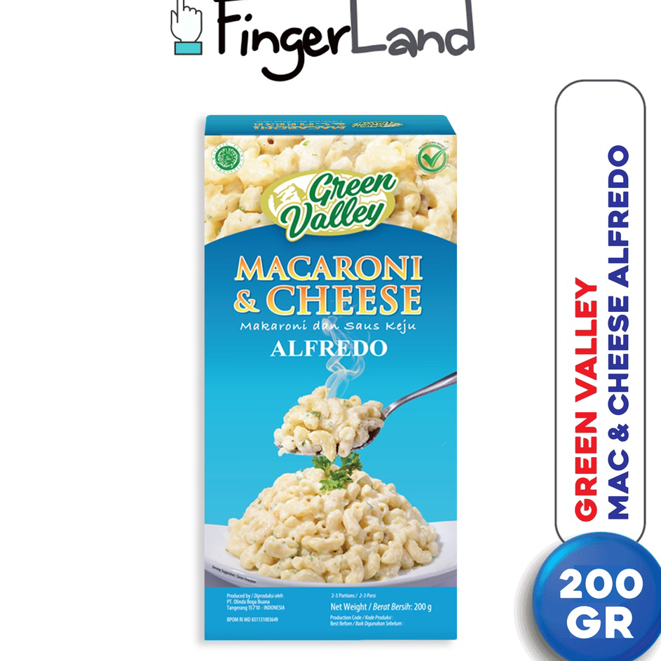 

PMTK0216 COD GREEN VALLEY Macaroni and Cheese Alfredo Sauce 200 Gram Mac n Cheese