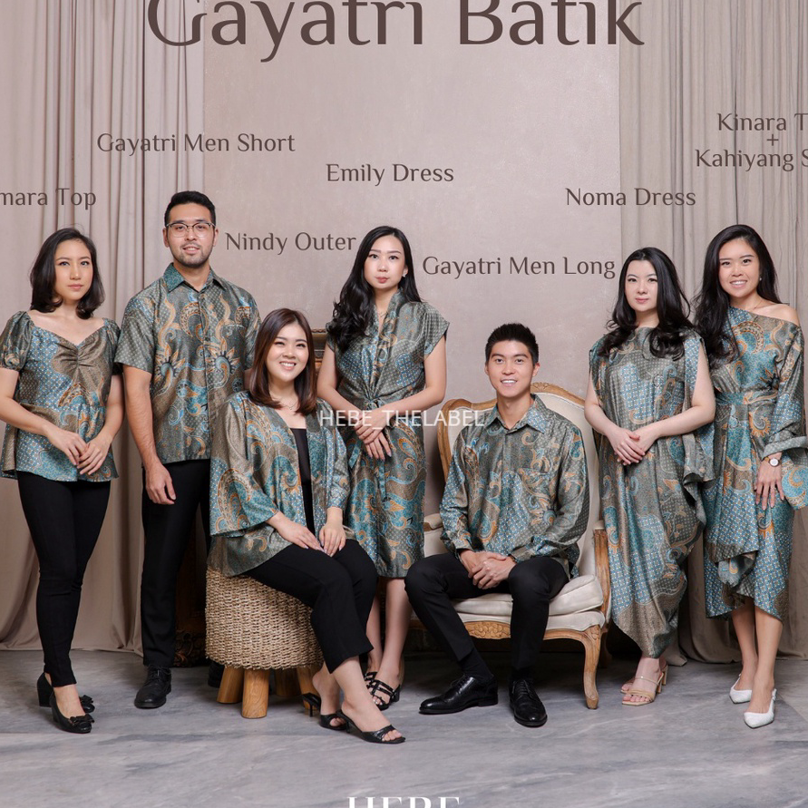 NTBS9129 【Penjualan Terbaik】COD Gayatri Batik Set ( Available Couple ) - Kinara Kahiyang Noma Listya