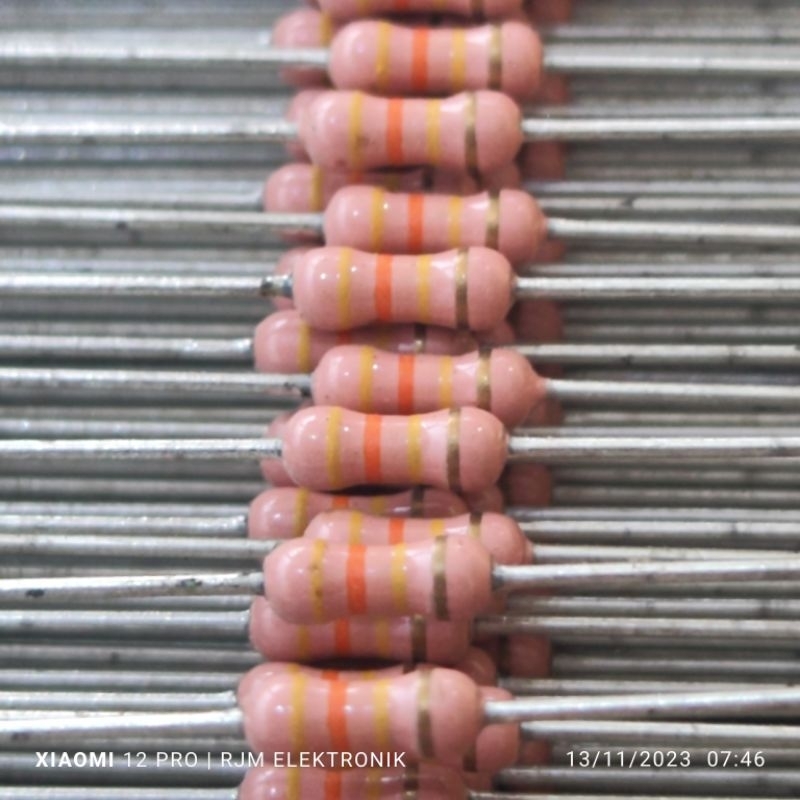 100 pcs resistor 430k japan 1/2 watt
