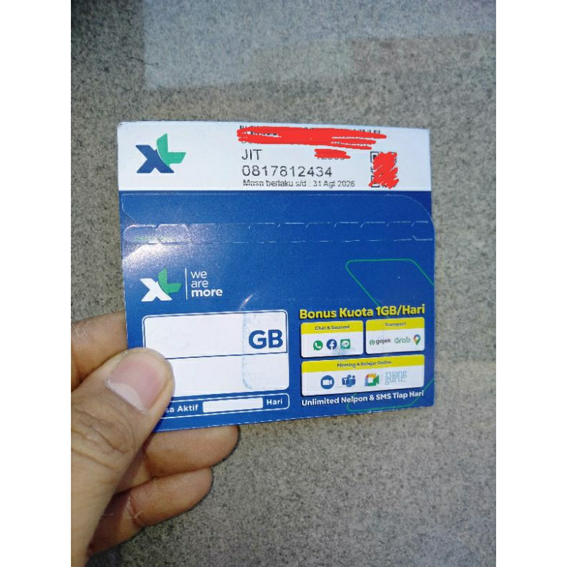 KARTU XL 10 DIGIT PRABAYAR