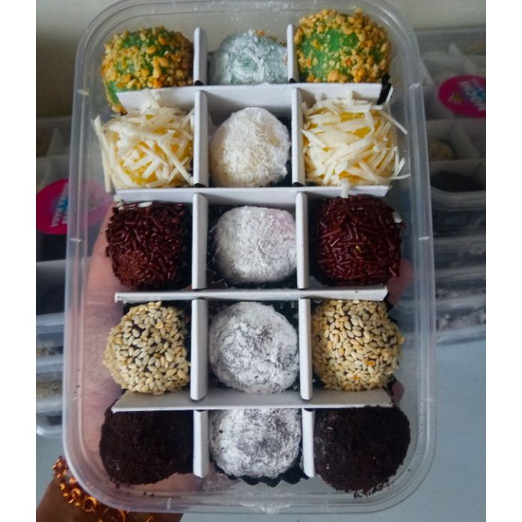 

QMKL7411 TERMURAH kue mochi full topping isi 15 pcs