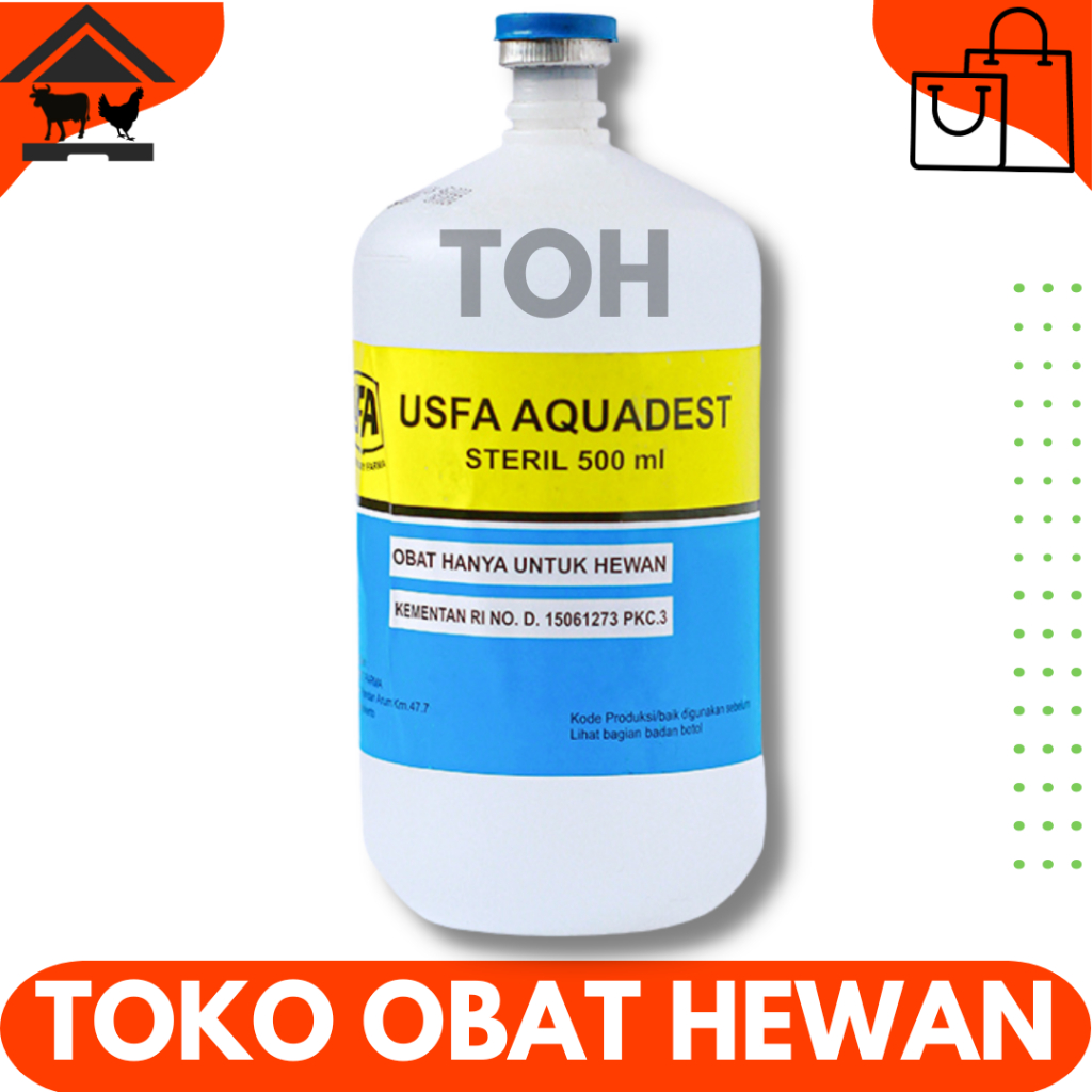 USFA AQUADEST 500ml - Aquades Air Streril