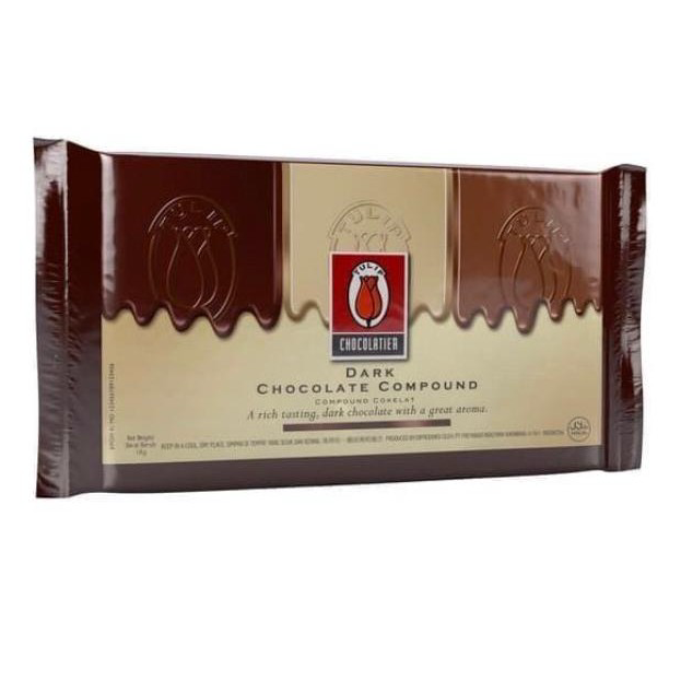 

LTQW0472 Terlaris Tulip Dark Chocolate Compound - Coklat Tulip 1kg !!