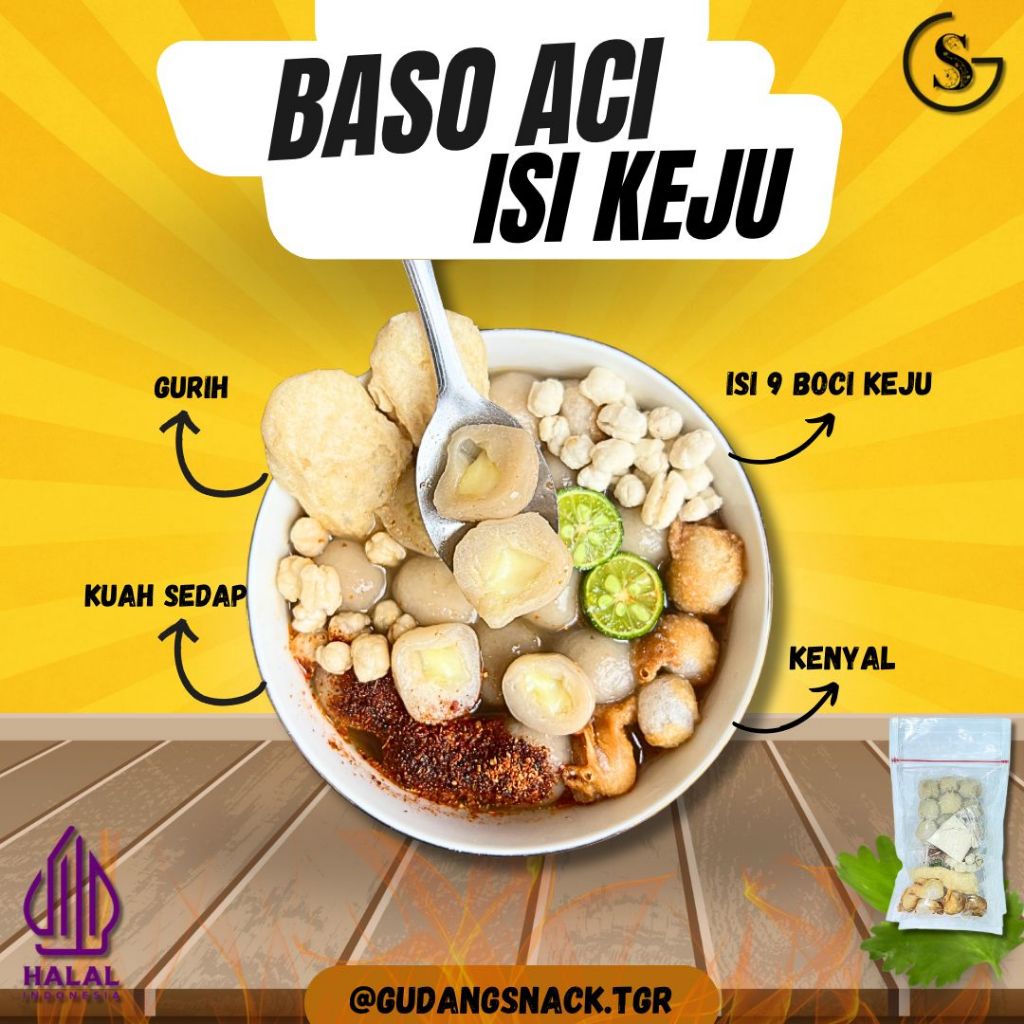 

BASO ACI KEJU MOZA SPECIAL 1 PCS MAKANAN INSTAN