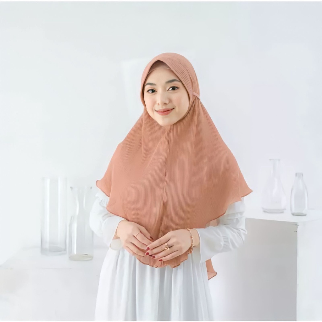 Bergo maryam pet tali plisket // bergo plisket diamond