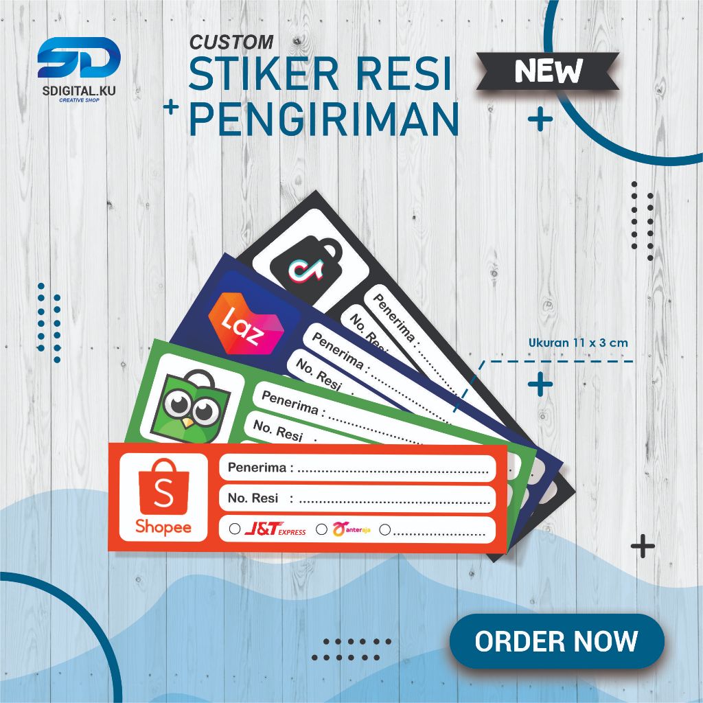 

[SIAP KIRIM] STIKER RESI PENGIRIMAN / SHOPEE / E-COMMERCE