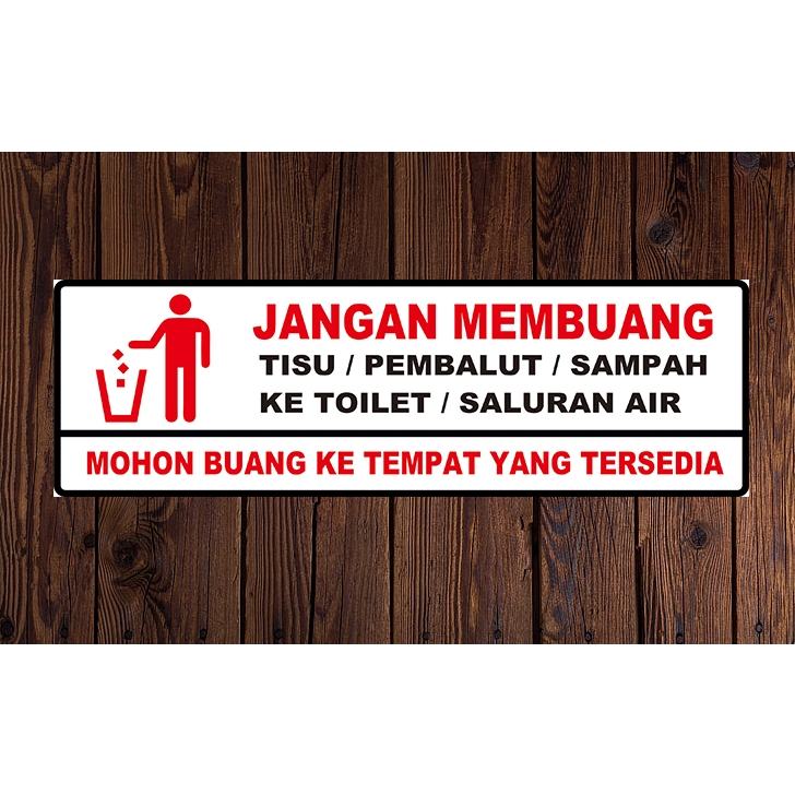 stiker jagalah kebersihan toilet