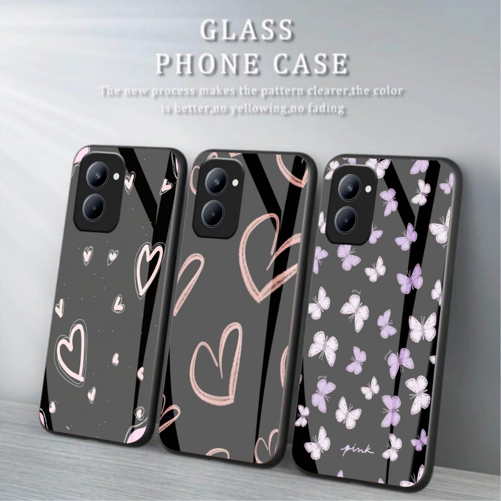 Case Kaca Glossy Realme C33 - Case Hp Realme C33 - Case Keren Realme C33 - Casing Realme C33 - Case 
