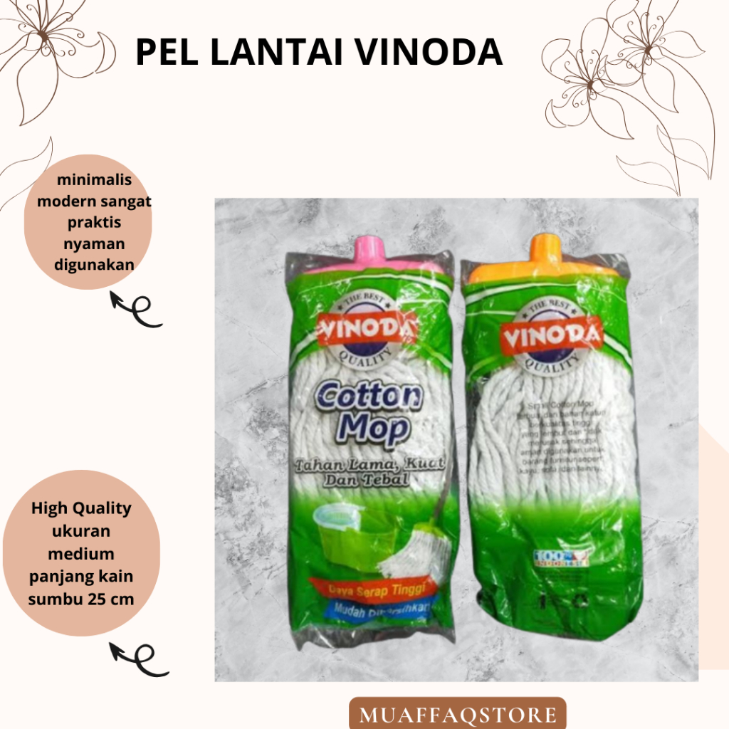 PEL MERK VINODA/PEL LANTAI GAGANG PANJANG