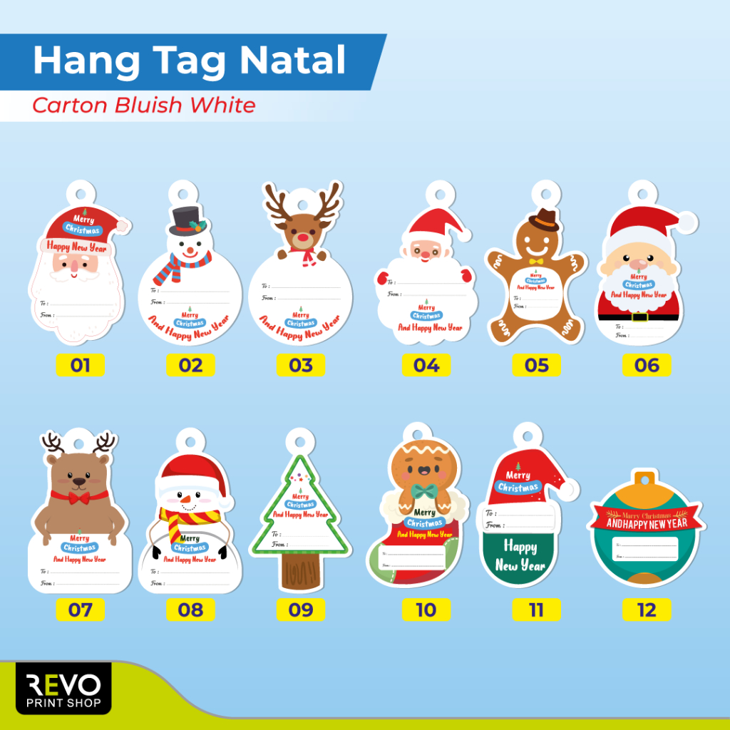 

hang tag natal / Label Tag Natal / hang tag christmas / cetak hang tag