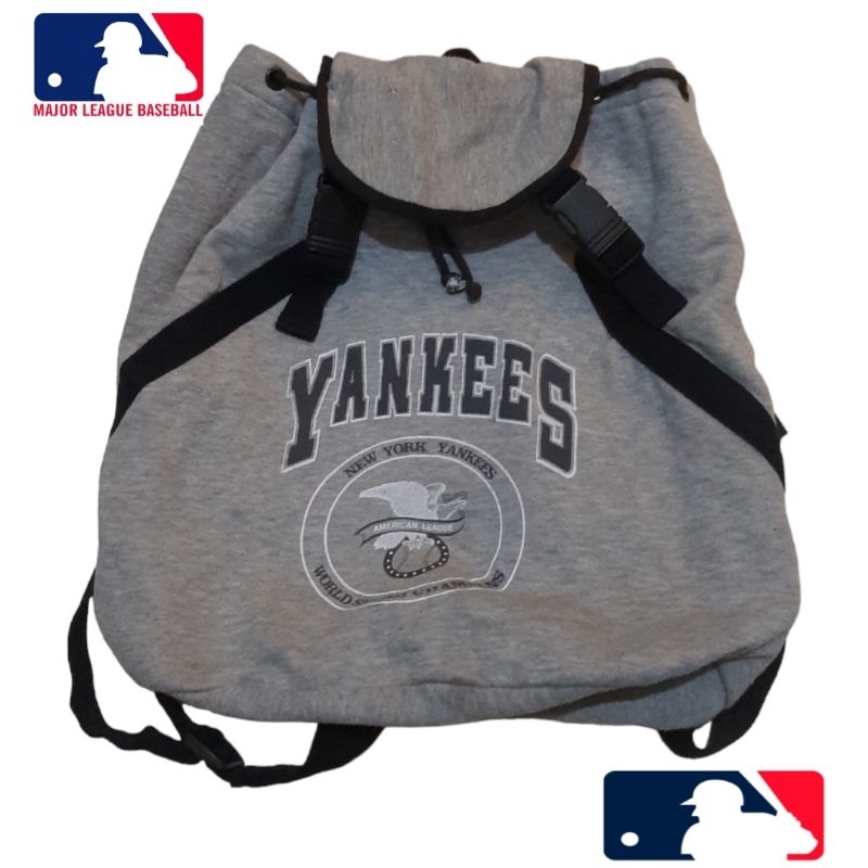 Ransel serut MLB Yankees abu abu second